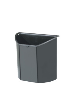 EXACOMPTA Corbeille à papier TOPLINE, 26 litres, noir/