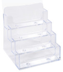 EXACOMPTA Distributeur de cartes de visite, cristal