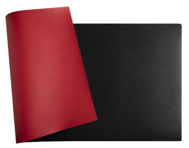 EXACOMPTA Sous-mains, 350 x 600 mm, noir / rouge