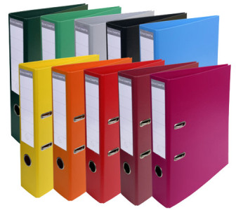 EXACOMPTA Classeur à levier PVC Premium, A4, framboise