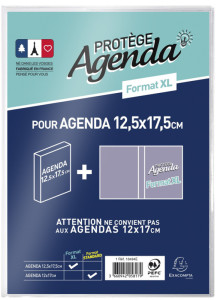 EXACOMPTA Protège-agenda STANDARD, en PVC, translucide