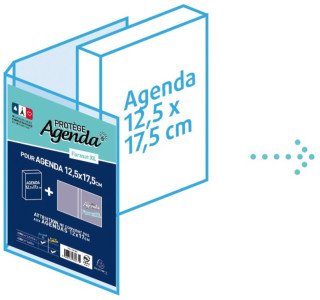 EXACOMPTA Protège-agenda STANDARD, en PVC, translucide