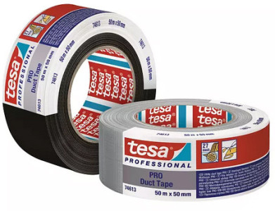 tesa Ruban toilé Duct Tape PRO, 50 mm x 50 m, argent