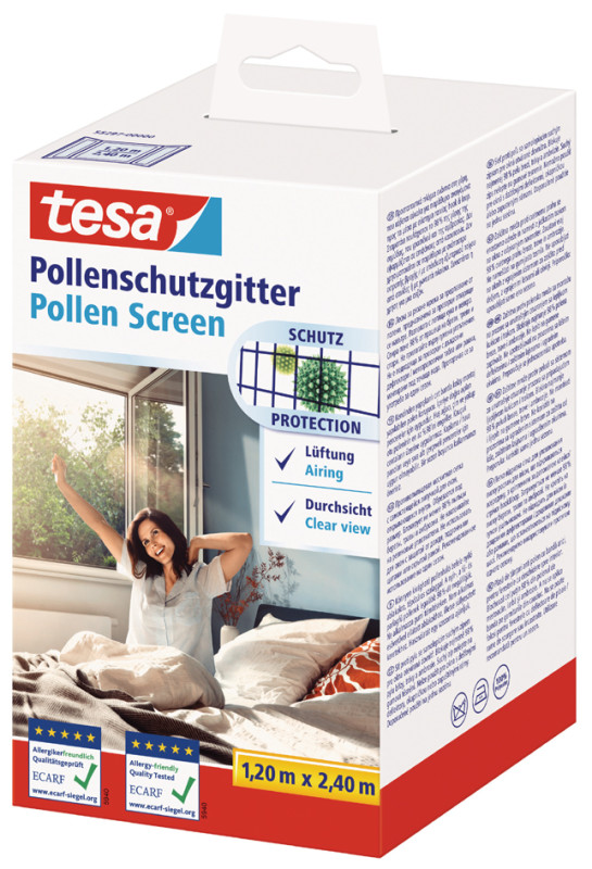 tesa Filtre à pollen pour fenêtre, 1,80 m x 1,50 m