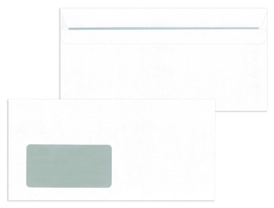 MAILmedia Briefumschläge DIN Lang, selbstklebend,mit Fenster