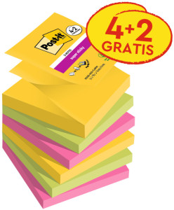 Post-it Bloc-note adhésif Super Sticky Z-Notes, 76 x 76 mm
