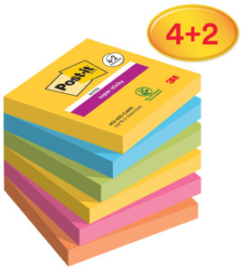 Post-it Bloc-note adhésif Super Sticky Notes, 76 x 76 mm