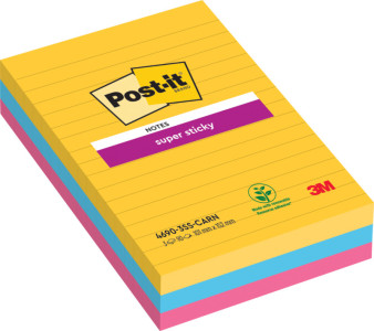 Post-it Bloc note adhésif Super Sticky Notes, 101x101 mm