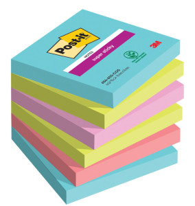 Post-it Bloc-note adhésif Super Sticky Notes, 76 x 76 mm