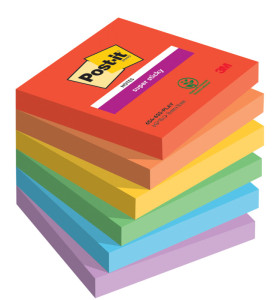 Post-it Bloc-note adhésif Super Sticky Notes, 76 x 76 mm