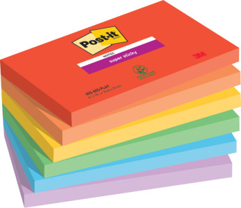 Post-it Bloc-note adhésif Super Sticky Notes, 127 x 76 mm