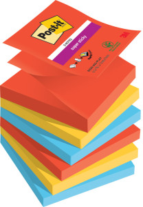 Post-it Bloc-note adhésif Super Sticky Z-Notes, 76 x 76 mm