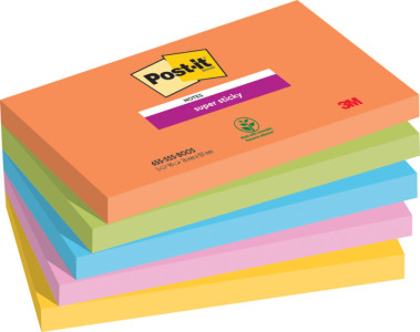 Post-it Bloc-note adhésif Super Sticky Notes, 127 x 76 mm