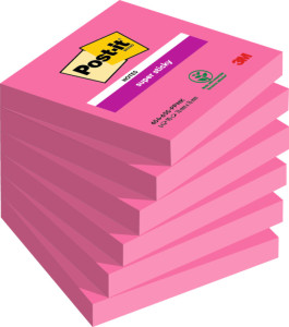 Post-it Bloc-note adhésif Super Sticky Notes, 76 x 76 mm