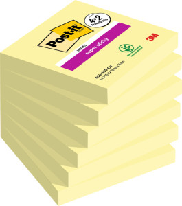 Post-it Bloc-note adhésif Super Sticky Notes, 76 x 76 mm