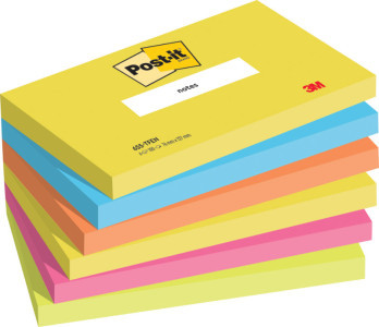 Post-it Bloc-note adhésif, 76 x 76 mm, Energetic Collection