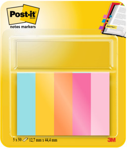 Post-it Marque-page Page Marker, 12,7 x 44,4 mm, Energetic