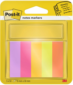 Post-it Marque-page Page Marker, 12,7 x 44,4 mm, Energetic