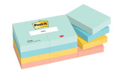 Post-it Bloc-note adhésif Notes, 76 x 76 mm, Beachside