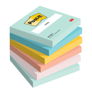 Post-it Bloc-note adhésif Notes, 76 x 76 mm, Beachside