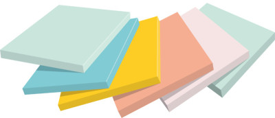 Post-it Bloc-note adhésif Notes, 76 x 76 mm, Beachside