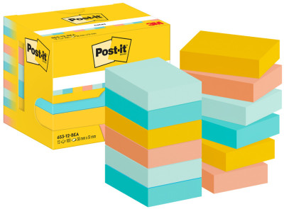 Post-it Bloc-note adhésif Notes, 76 x 76 mm, Beachside