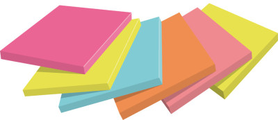 Post-it Bloc-note adhésif Notes, 76 x 76 mm, Poptimistic