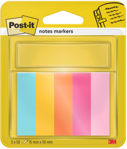 Post-it Marque-page Page Marker, 15 x 50 mm, Poptimistic