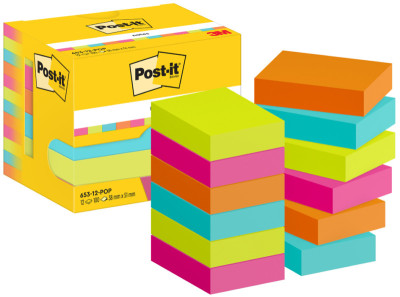 Post-it Bloc-note adhésif, 51 x 38 mm, Energetic Collection