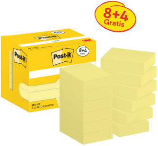 Post-it Bloc-note adhésif, 51 x 38 mm, jaune