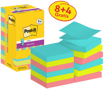 Post-it Bloc-note adhésif Super Sticky Z-Notes, 76 x 76 mm