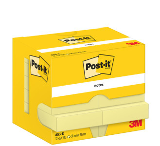 Post-it Bloc-note adhésif, 76 x 76 mm, jaune