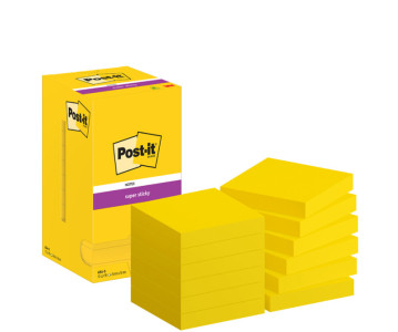 Post-it Bloc-note adhésif Super Sticky Notes, jaune
