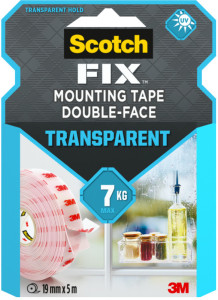 3M Ruban adhésif de fixation Scotch-Fix transparent