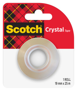 Scotch Ruban adhésif Crystal, transparent, 19 mm x 25 mm