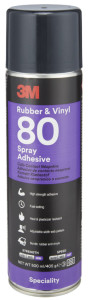 3M Colle aérosol pour caoutchouc & vinyle, 500 ml, jaune