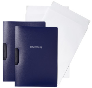 DURABLE Bewerbungs-Set DURASWING JOB, DIN A4, blau