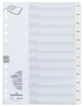 DURABLE Kunststoff-Register, Monate, A4, Januar - Dezember DURABLE Kunststoff-Register, Monate, A4, Januar - Dezember