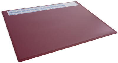 DURABLE Sous-main avec calendrier, PP, rouge