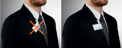 DURABLE Porte-badge Click Fold, 90 x 54 mm, anti-rotation