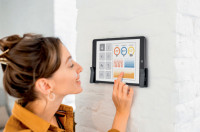 DURABLE Support mural pour tablette VISIOCLIP, anthracite