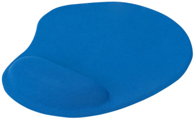DIGITUS Tapis de souris ergonomique avec repose-poignet,bleu