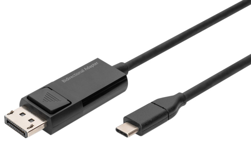 DIGITUS Câble adaptateur bidirectionnel USB Typ C vers DP