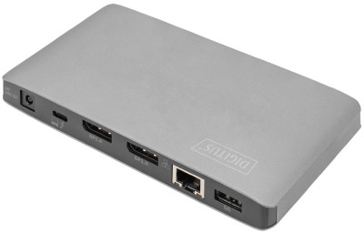DIGITUS Station d'accueil Thunderbolt 3 8K, USB type-C, gris