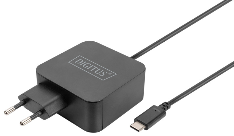 DIGITUS Chargeur pour ordinateur portable USB-C, 65 W, noir