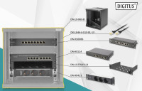 Kit réseau DIGITUS 10, 6 U, (L) 312 x (P) 300 mm, noir Kit réseau DIGITUS 10, 6 U, (L) 312 x (P) 300 mm, noir