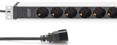 Multiprise DIGITUS 19, 8 prises, 1 U