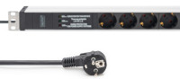 Multiprise DIGITUS 19, 6 prises, 1 U, avec filtre de ligne