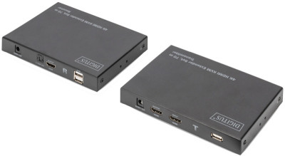 DIGITUS Kit d'extension KVM HDMI 4K, 70 m