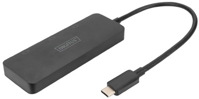 DIGITUS Hub vidéo MST, 3 ports, USB-C - 3x HDMI, noir
